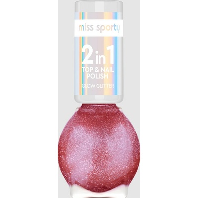 Miss Sporty Glow Glitter 90 glitrový lak na nechty 7ml