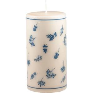 Unipar Бежова свещ , време на горене 87 h Fleur - Unipar (Fleur Ivory Pillar 80x150)