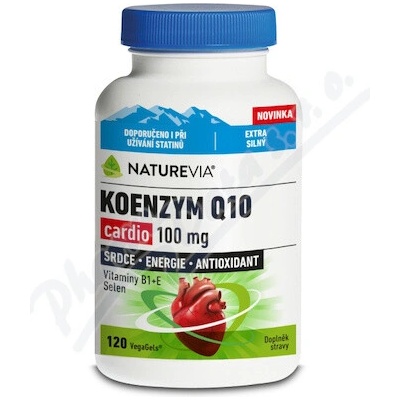 NatureVia Koenzym Q10 Cardio 100mg 120 kapsúl