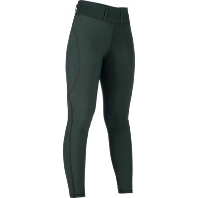 HKM Jezdecké legíny Jil High Waist s gripem dámské olive green – Zboží Dáma