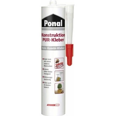 Lepidlo Ponal Construction PUR 530 g kartuše, slonovinová barva