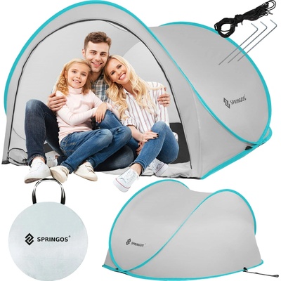 Springos Plážový stan pop-up 200 × 120 × 110 cm S-PT014