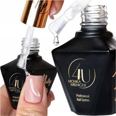 Hybridní Top MOLLYNAILS 10g No Wipe Bez výpotku Extra Pružný