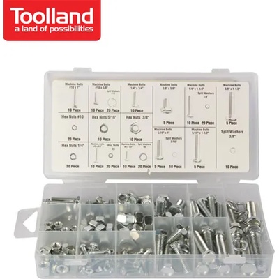 ToolLand Комплект болтове и гайки, 240 бр / Toolland HAS06 / (TLN HAS06)