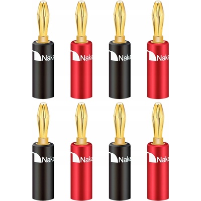BANÁNKOVÉ ZÁSUVKY PRO REPRODUKTORY NAKAMICHI HQ GOLD 8 ks