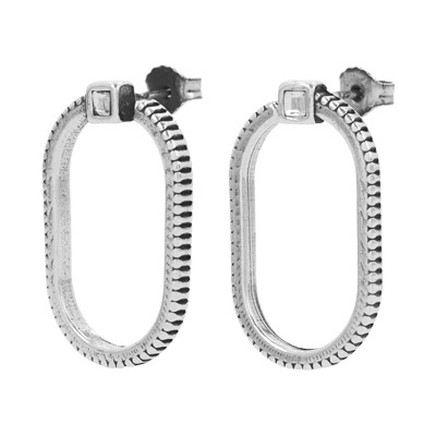 ANEKKE Обеци Anekke Frontal, посребрени (30592-А)