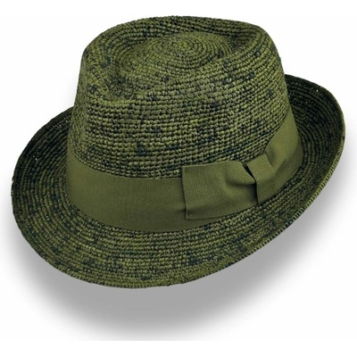 Krumlovanka crushable letní klobouk trilby MaS-10285926 zelený