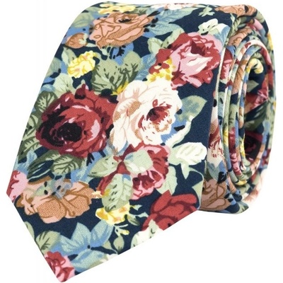 Bubibubi kravata Vivid Rose tmavomodrá