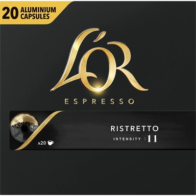 L'OR Espresso Ristretto Intenzita 11 - 20 hliníkových kapslí kompatibilních