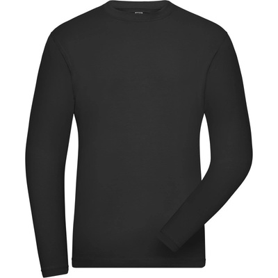 James & Nicholson tričko JN 1804 Solid elastické pánské černá