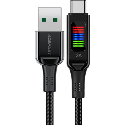Acefast C7-04 USB-A USB-C 60W 1,2m, černý