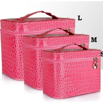 BMD kosmetický kufřík růžový krokodýl S F23656-S