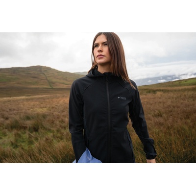 Columbia Dámska Spectre Ridge Full Zip Hooded Tech Flee čierna s kapucňou Black