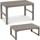 Záhradné stoly ALLIBERT LYON RATTAN TABLE cappuccino