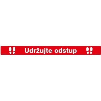 Walteco Samolepka "Udržujte odstup", délka 500 mm , 20914