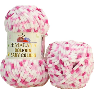Himalaya příze Dolphin Baby Colors_80414 bílá, světle růžová, růžová