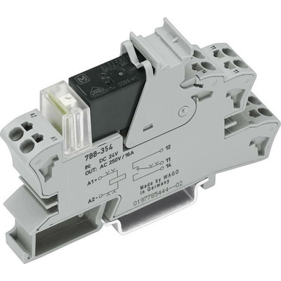 WAGO 788-354 reléový modul, 24 V/DC, 16 A, 1 přepínací kontakt, 1 ks
