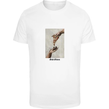 Mister Tee Тениска God Given Pizza Tee white XXLUB-MT1575-00220 - Тъмносив, размер 4XL