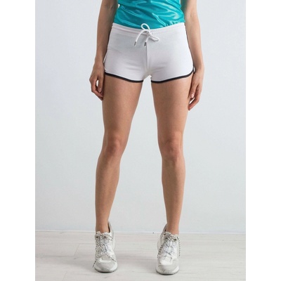 Shorts with piping and text print white šedá Yups 5904882027696
