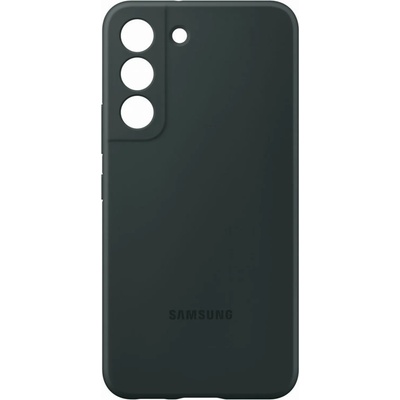 Samsung Оригинален гръбSamsung Silicone Cover за Galaxy S22 - Тъмно зелен, EF-PS901TGE