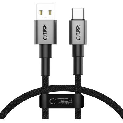 Tech-Protect UltraBoost DNA USB-A / USB-C кабел 15W/3A 25cm - сив