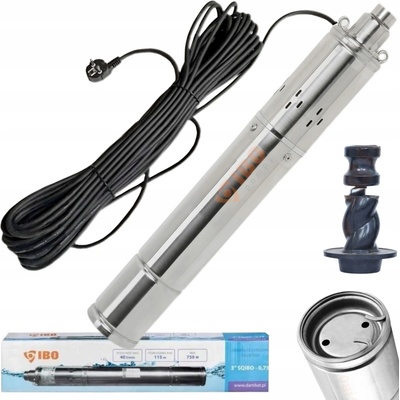 Dambat IBO 3" SQIBO 0,75 230V kabel 15 m