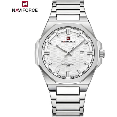 Naviforce Часовници naviforce st-38653 - Сребърен / Бяло kp38653 (st-38653)