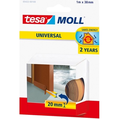 Lišta těsnicí - kartáč pod dveře, 1 m x 37 mm, hnědá | Zboží Auto