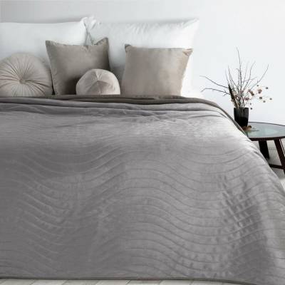 Design 91 PŘEHOZ NA POSTEL LUIZ10 200X220 CM STŘÍBRNÝ