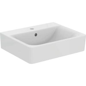 Ideal Standard Connect - Умивалник „Cube, 55x46x18 см, с преливник, отвор за смесител, бял E713901 (E713901)