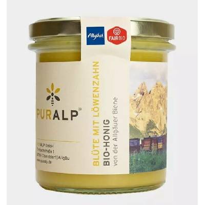 PURALP BIO pampeliškový med -400g Alpy-Německo