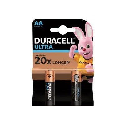 Duracell Алкални батерии DURACELL Turbo MAX - Ultra AA, 2 броя в опаковка, 15.00432