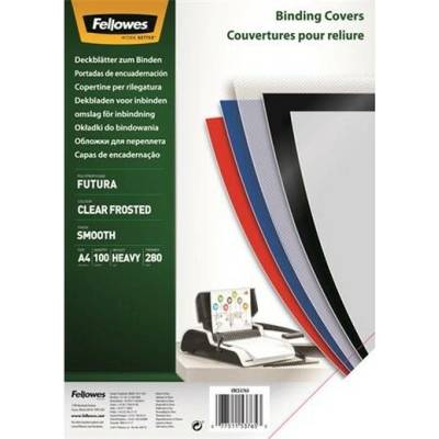 Obal ku špirálovej väzbe, biely, A4/280 mik., FELLOWES