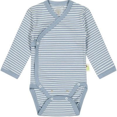 Bio Baby Бебешко боди на райе Bio Baby - Органичен памук, 50 сm, 0-1 месеца, синьо (97222119)