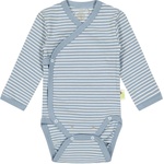 Bio Baby Бебешко боди на райе Bio Baby - Органичен памук, 50 сm, 0-1 месеца, синьо (97222119) - ozone