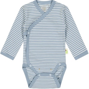 Bio Baby Бебешко боди на райе Bio Baby - Органичен памук, 50 сm, 0-1 месеца, синьо (97222119) - ozone