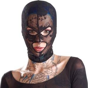 Bad Kitty Дантелена маска за глава Bad Kitty в черно