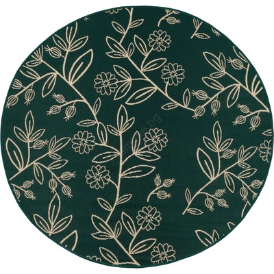 Multidecor Външен килим jungle 135 см зелен/листен мотив (mu0223)