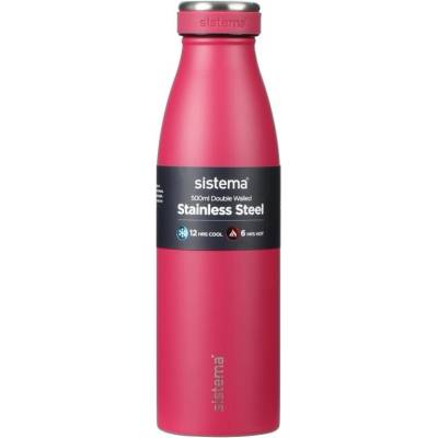 Sistema nerezová termoska Hydrate Stainless Steel 500 ml rubínová