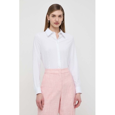 HUGO BOSS Риза boss дамска в бяло със стандартна кройка с класическа яка (50518181)