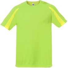 Starworld Unisex kontrastné športové tričko SW309 Fluorescent Green