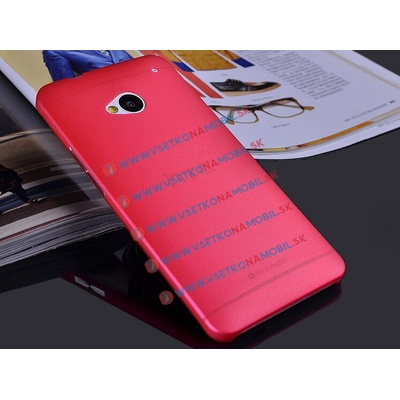 PROTEMIO Ultratenký plastový kryt HTC One M7 červený