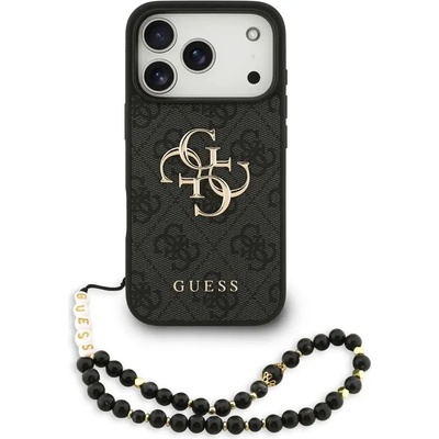 GUESS Калъф Guess 4G Strap 4G Classic Logo за iPhone 17 Pro - черен (3666339526214)