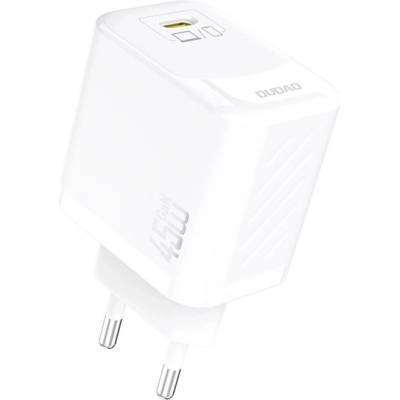 Dudao A28 мрежово зарядно устройство с Type-C конектор, 45 W, PD бързо зареждане, БЯЛО GP-190599 (GP-190599)