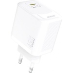 Dudao A28 мрежово зарядно устройство с Type-C конектор, 45 W, PD бързо зареждане, БЯЛО GP-190599 (GP-190599)