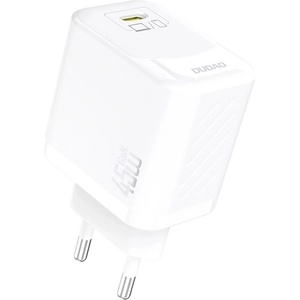 Dudao A28 мрежово зарядно устройство с Type-C конектор, 45 W, PD бързо зареждане, БЯЛО GP-190599 (GP-190599)