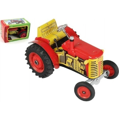 Kovap Traktor Zetor červený na kľúči kov 14cm 125 v krabici