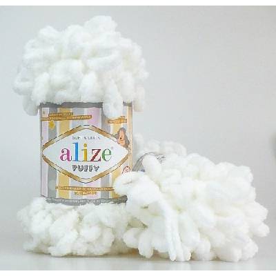 Alize příze Puffy 55 bílá