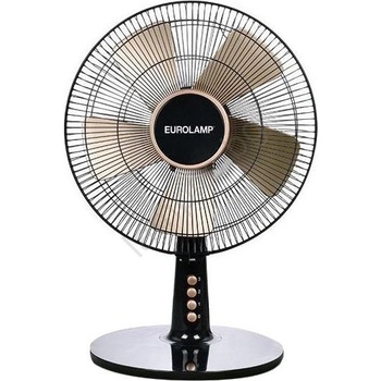 EUROLAMP Вентилатор за маса 40w/230v Ø 35 см черен/златист (eu0136)