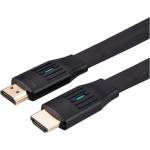 Valueline Cable HDMI 2.1 HDMI - HDMI, плосък кабел, 8K60Hz, Ethernet M/M, 1 м, черен 11.99. 5906-20 (11.99.5906-20)